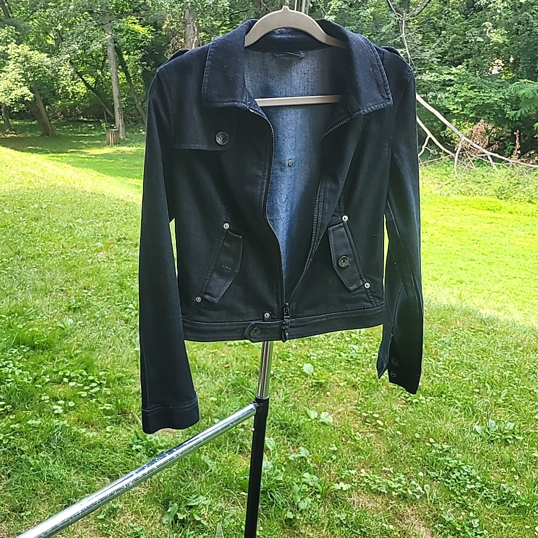 Ax Armani Exchange Women's Dark Blue Denim Jacket
